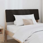 vidaXL Tête de lit capitonnée Noir 100 cm Pin massif