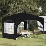 vidaXL Tente de fête pop-up 290 x 290 x 245 cm Noir