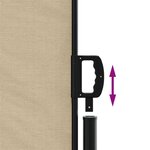 vidaXL Auvent latéral rétractable beige 200x300 cm