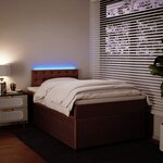 vidaXL Sommier à lattes de lit avec matelas rose 120x190 cm velours
