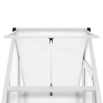vidaXL Serre avec cadre de base argent 169x58x195 cm aluminium