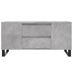 vidaXL Table basse gris béton 102x44 5x50 cm bois d'ingénierie