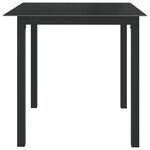 vidaXL Ensemble à manger de jardin 5 Pièces aluminium anthracite