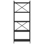 vidaXL Étagère Chêne noir 60 x 30 x 155 cm Bois d'ingénierie