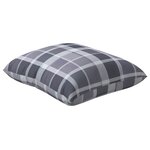 vidaXL Coussin d'extérieur 4 Pièces Carreaux Grisel 60 x 60 cm Tissu