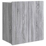 vidaXL Armoire Murale Sonoma gris 59 x 31 x 64 cm Bois d'ingénierie