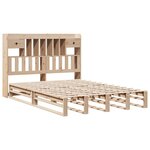 vidaXL Lit bibliothèque sans matelas 160x200 cm bois massif de pin