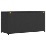 vidaXL Boîte de rangement de jardin noir 120x50x60 cm résine tressée