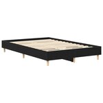 vidaXL Cadre de lit Chêne noir 135 x 190 cm Bois d'ingénierie