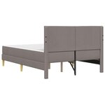 vidaXL Cadre de lit Taupe 120 x 200 cm Polyester