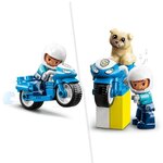 Lego 10967 duplo la moto de police  jouet pour les enfants de 2 ans et plus  développement de la motricité fine