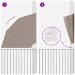 vidaXL Écran de confidentialité pour balcon Taupe 210 x 210 cm tissu