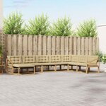 vidaXL Ensemble de canapés d'extérieur 8 pc Blanc et Beige