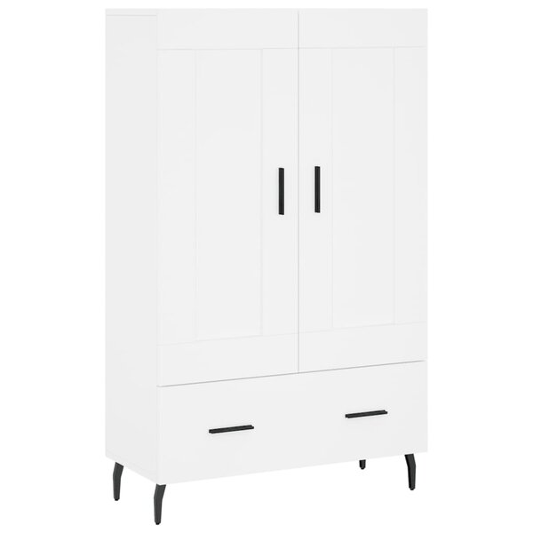 vidaXL Buffet haut blanc 69 5x31x115 cm bois d'ingénierie