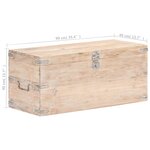 vidaXL Coffre 90x40x40 cm Bois d'acacia solide