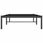 vidaXL Cadre de lit métal sans matelas noir 90x190 cm