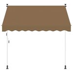 vidaXL Auvent rétractable manuel Beige 350 cm