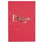 Carte bravo rouge et or - draeger paris