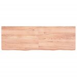 vidaXL Étagère murale marron clair bois chêne massif traité