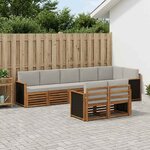 vidaXL Ensemble de canapés d'extérieur 7 pc