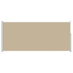 vidaXL Store latéral rétractable 200 x 500 cm 100  polyester fer acier