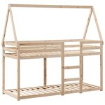 vidaXL Lit superposé sans matelas 90x190 cm bois de pin massif
