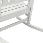 Ensemble de salon de jardin vidaXL 3 pièces blanc HDPE