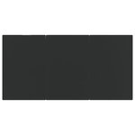 vidaXL Ensemble à manger jardin et coussins 7 Pièces Noir et gris Rotin