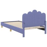 vidaXL Cadre de lit pour enfants avec tête de lit Bleu denim