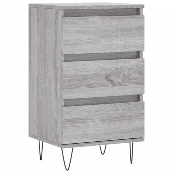 vidaXL Buffet sonoma gris 40x35x70 cm bois d'ingénierie