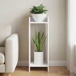 vidaXL Support de Plante Blanc 30 x 30 x 80 cm Bois d'ingénierie