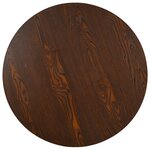 vidaXL Table de bistro Marron foncé 80 cm MDF