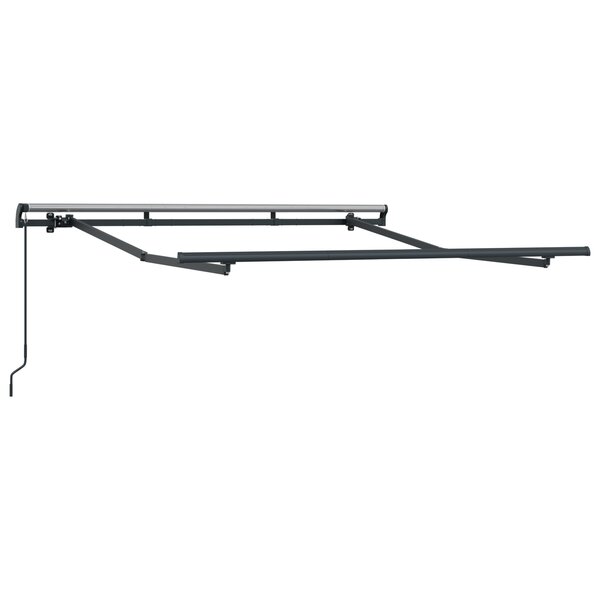 vidaXL Cadre d'auvent manuel rétractable 2 5x2 m en métal