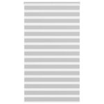 vidaXL Store zèbre gris clair largeur du tissu 130 9 cm polyester