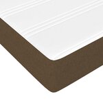 vidaXL Matelas de lit à ressorts ensachés fermeté moyenne marron foncé 120x190x20 cm