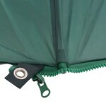 vidaXL Parapluie de pêche Vert 220x193 cm