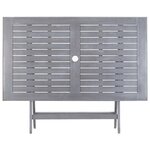 vidaXL Ensemble à manger de jardin 7 Pièces Bois d'acacia massif Gris