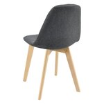 Lot de 6 chaises de salle à manger 86 x 53 x 47 cm gris foncé 03_0006788