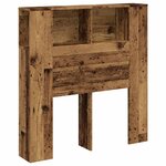 vidaXL Armoire de tête de lit vieux bois 100x18 5x102 5 cm
