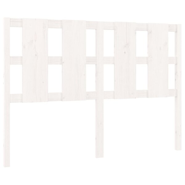 vidaXL Tête de lit Blanc 125 5x4x100 cm Bois massif de pin