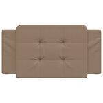 vidaXL Coussin de tête de lit Zadar cappuccino 100 cm similicuir