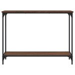 vidaXL Table console chêne marron 101x30 5x75 cm bois d'ingénierie