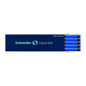 Recharge pour roller Topball 850 05 Bleu x 10 SCHNEIDER
