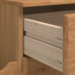 vidaXL Banc de Rangement d'Entrée 'ASKIM'Marron 100x39x62 cm Bois Massif Pin