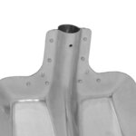 vidaXL Tête de pelle 4 Pièces Argent 41 5 x 32 5 cm Aluminium