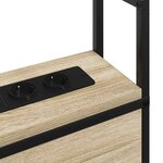 vidaXL Tête de lit de rangement Chêne sonoma 100 cm Bois d'ingénierie