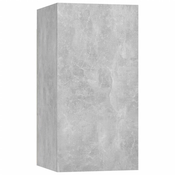 vidaXL Meuble TV Gris béton 30 5x30x60 cm Bois d’ingénierie