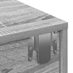 vidaXL Étagère murale avec tiroirs sonoma gris bois d'ingénierie