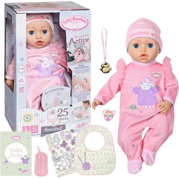 Zapf Creation 706626 - Baby Annabell - Interactive Annabell 43cm