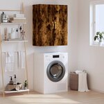 vidaXL Armoire murale chêne fumé 69 5x34x90 cm